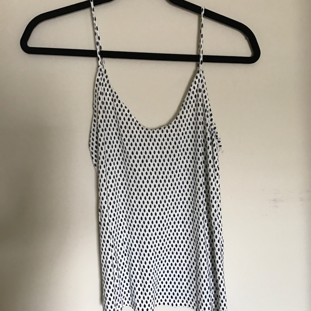 HnM blue polka dot camisole